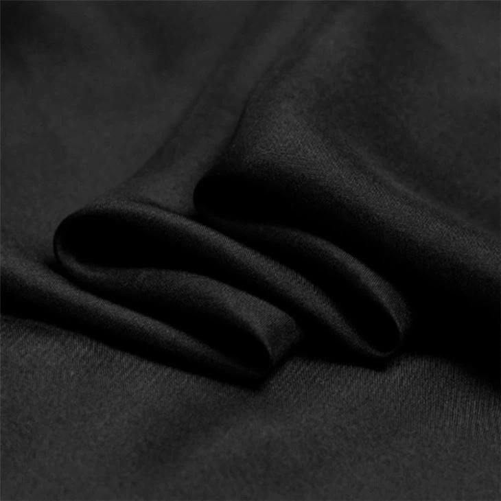 블랙 실크 하 보타이 원단